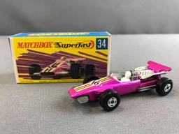 Group of 2 Matchbox Superfast die cast vehicles No. 19 and 34 with Original Boxes