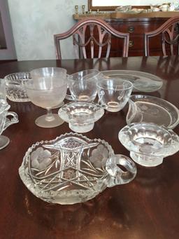 Group of Vintage Miscellaneous Clear Glass