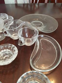 Group of Vintage Miscellaneous Clear Glass