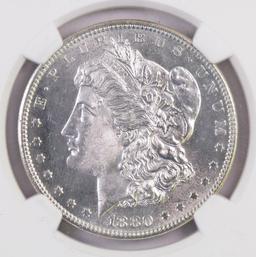 1880 P Morgan Silver Dollar (NGC) MS62.