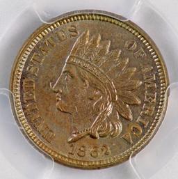 1862 Indian Head Cent (PCGS) MS62.