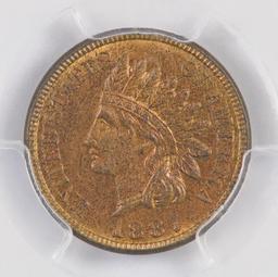 1887 Indian Head Cent (PCGS) MS65RB.