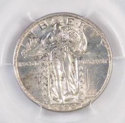 1929 P Standing Liberty Silver Quarter (PCGS) MS64FH.