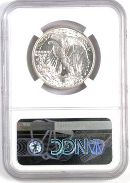 1943 P Walking Liberty Silver Half Dollar (NGC) MS62.