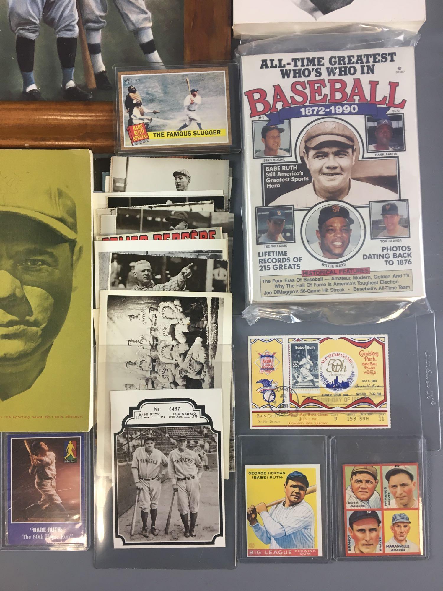 Collection of Babe Ruth Memorabilia