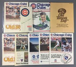 Chicago Cubs 1977 Old Timers Day Program and scorecards