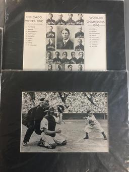 Group of 10 Vintage Baseball Reprints