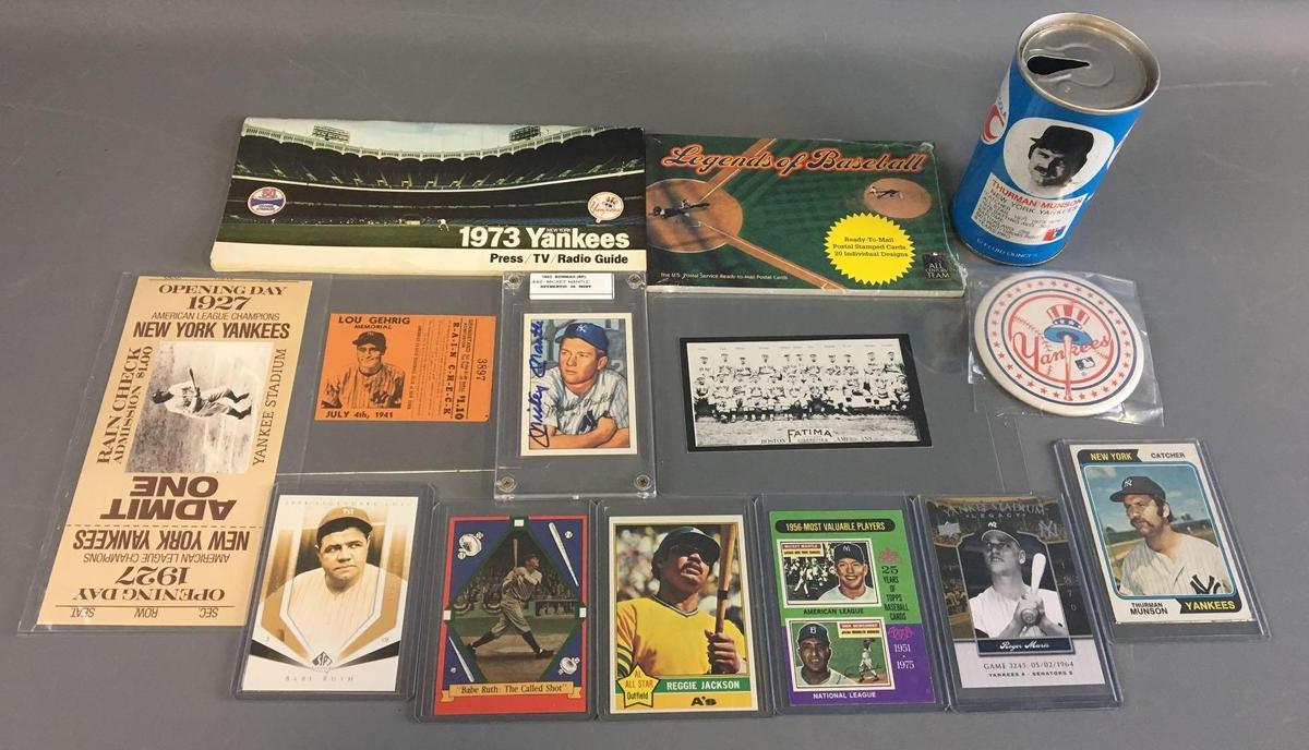 Group of New York Yankees Memorabilia