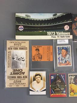 Group of New York Yankees Memorabilia