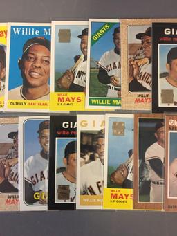 Group of 24 Willie Mays Topps Insert Cards