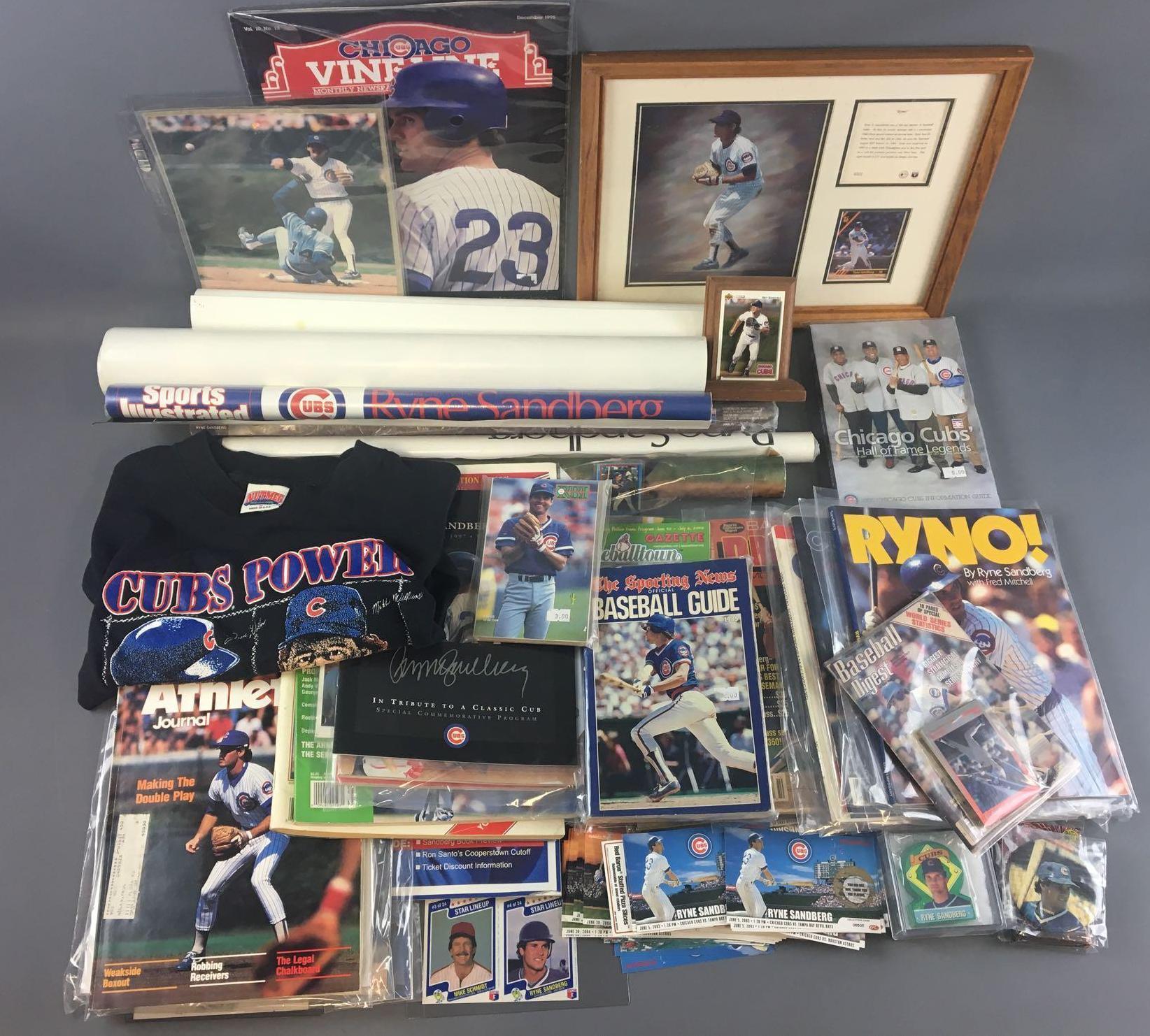 Large collection of Ryne Sandberg Chicago Cubs