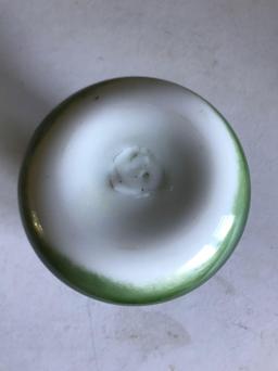 Vintage painted glass vase