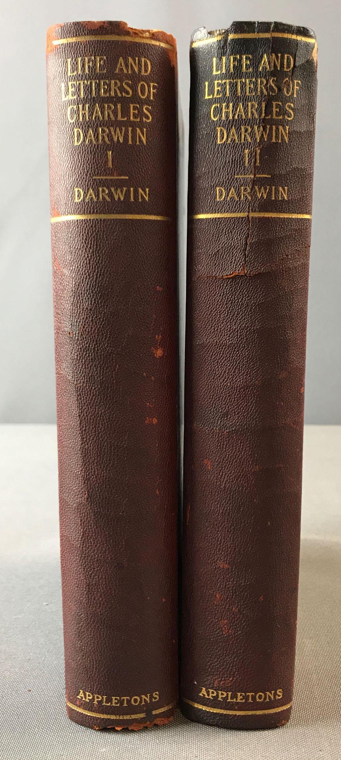 Antique Life and Letters of Charles Darwin 2 volumes
