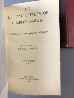 Antique Life and Letters of Charles Darwin 2 volumes