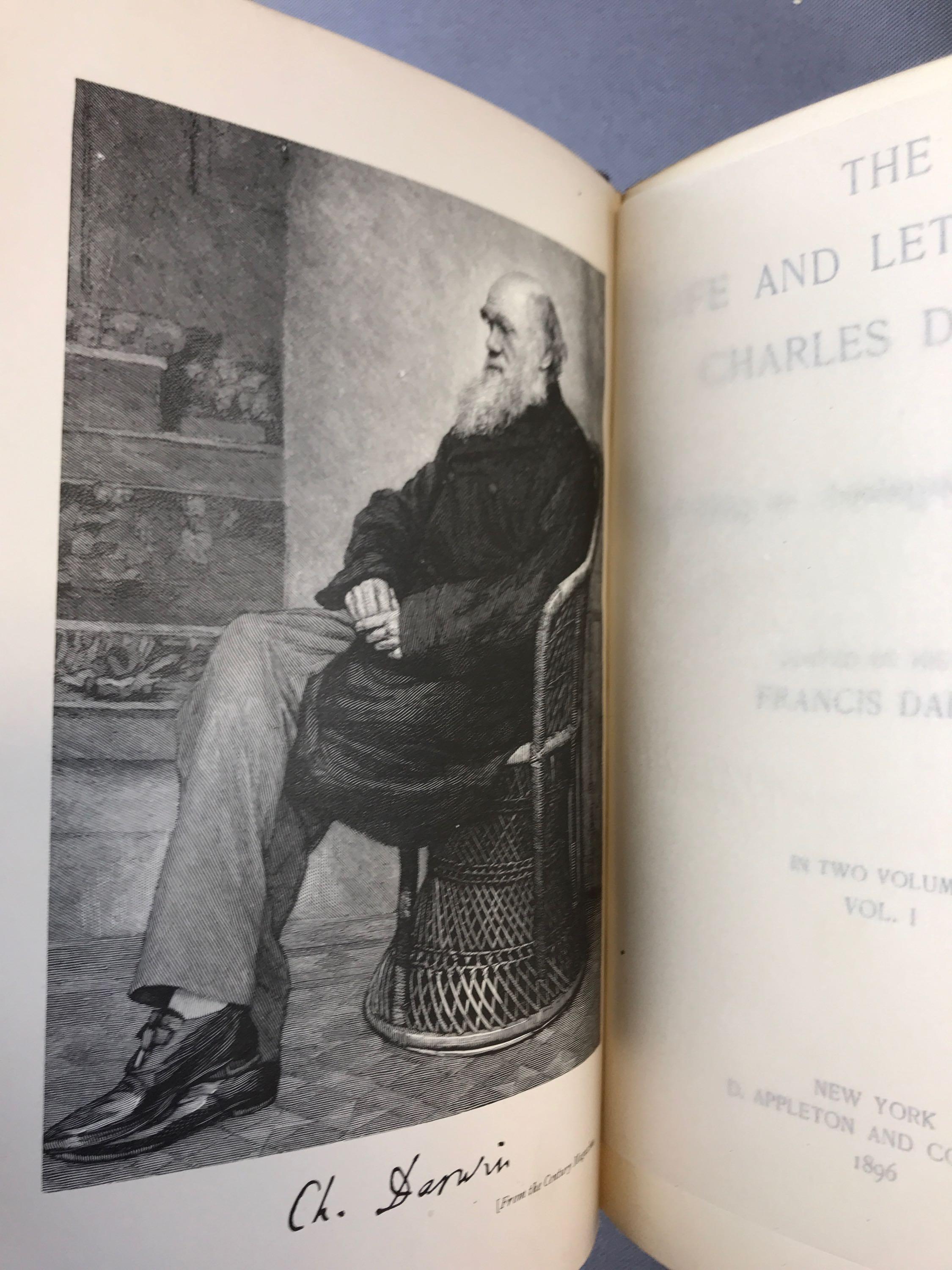 Antique Life and Letters of Charles Darwin 2 volumes