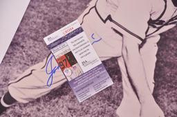 Boston Braves Johnny Sain Signed Photograph with JSA COA