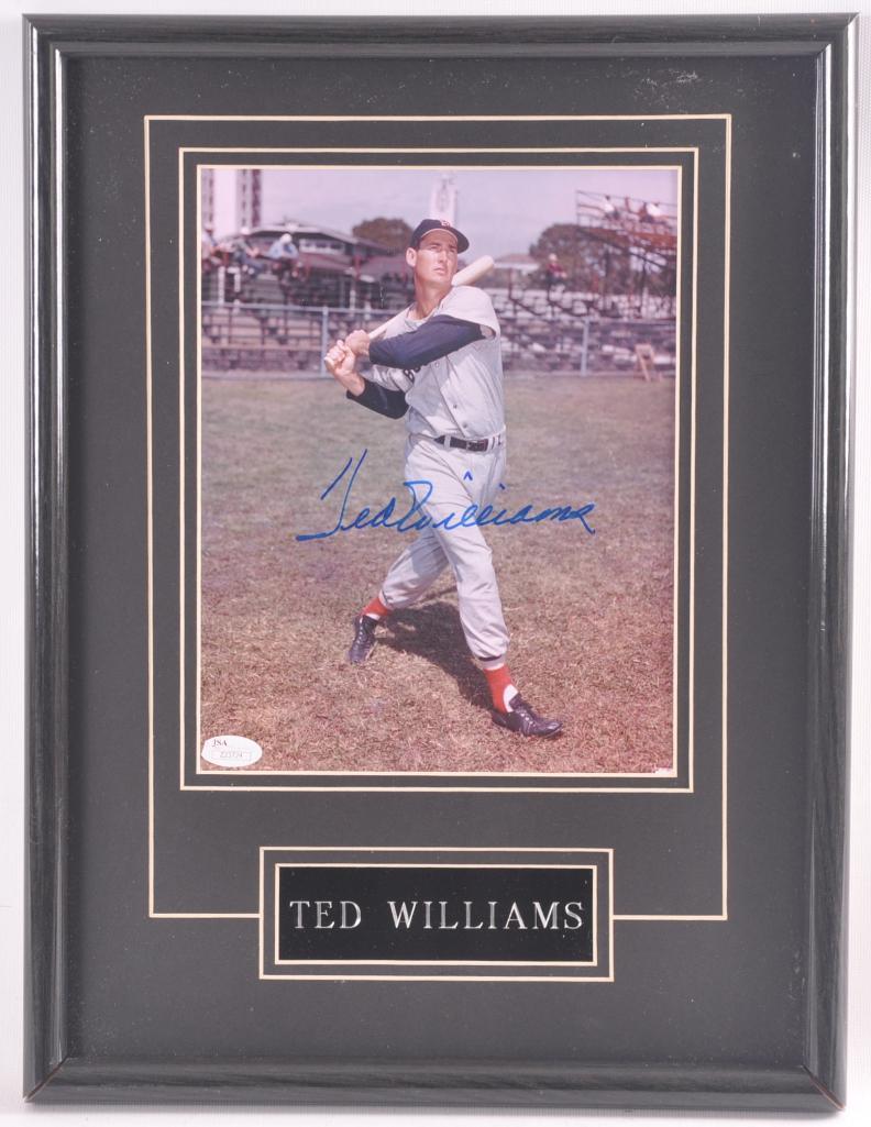 Boston Red Sox Ted Williams Signed Photograph with LOA