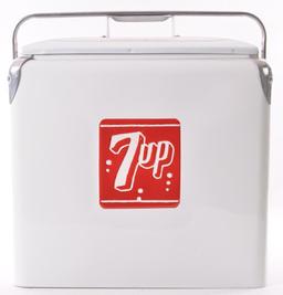 Vintage 7up Advertising Metal Cooler