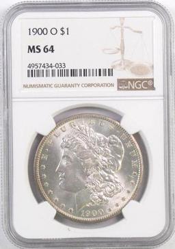 1900 O Morgan Silver Dollar (NGC) MS64.