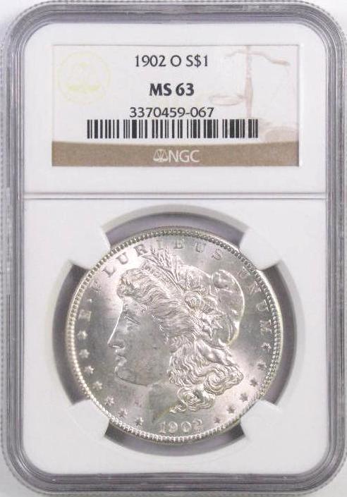 1902 O Morgan Silver Dollar (NGC) MS63.