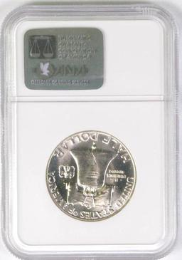 1933 D Franklin Silver Half Dollar (NGC) MS65 W.