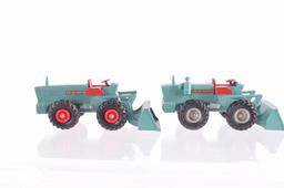 Group of 2 Matchbox King Size K-10 Aveling Barford Tractor Shovels