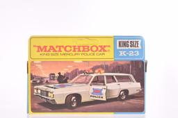 Matchbox King Size K-23 Mercury Police Car Die-Cast Vehicle with Original Box