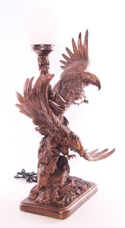 Vintage "The Vision" Eagles Flying Table Lamp
