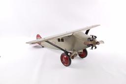 Antique Steelcraft Pressed Steel NX130 Aeroplane Pull Toy