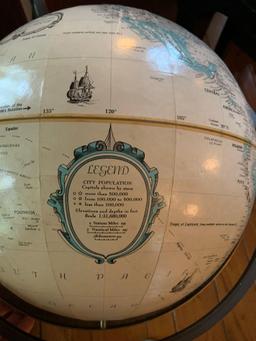 Vintage Globe with metal stand