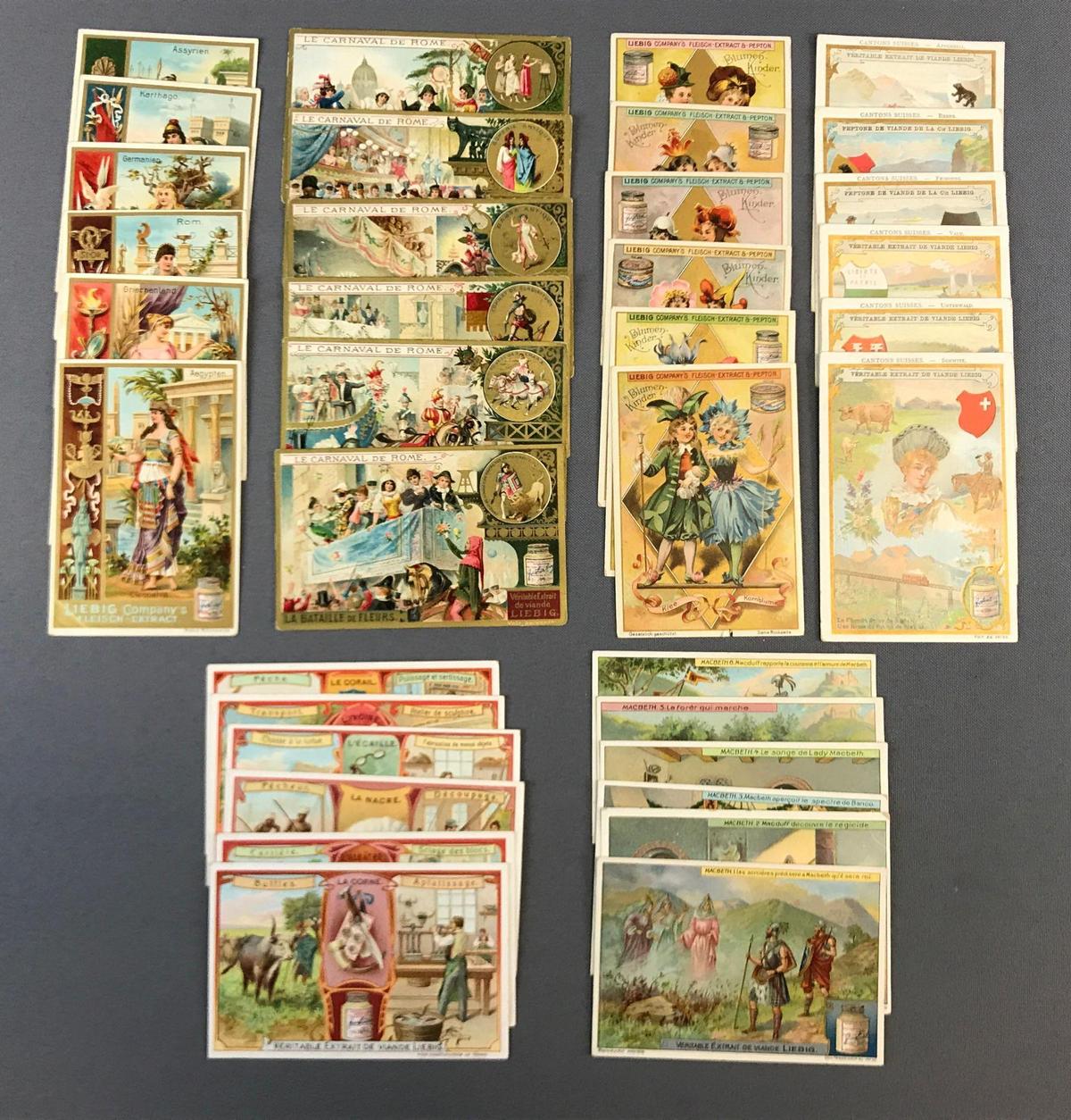 Group of 6 Sets of Liebig Trade Cards