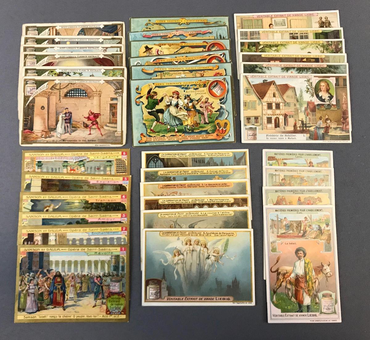 Group of 6 Sets of Liebig Trade Cards