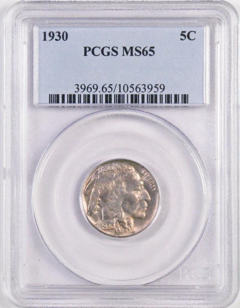 1930 Buffalo Nickel (PCGS) MS65.