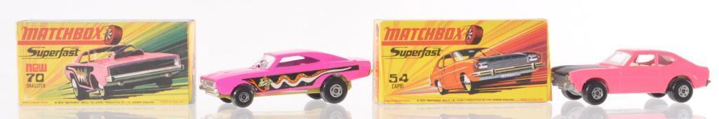 Group of 2 Matchbox Superfast Die-Cast Vehicles with Original Boxes