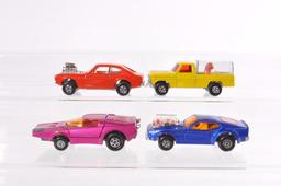 Group of 4 Matchbox Rolamatics Die-Cast Vehicle with Original Boxes