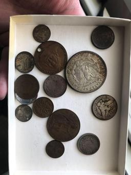 Group of US and Foreign coins