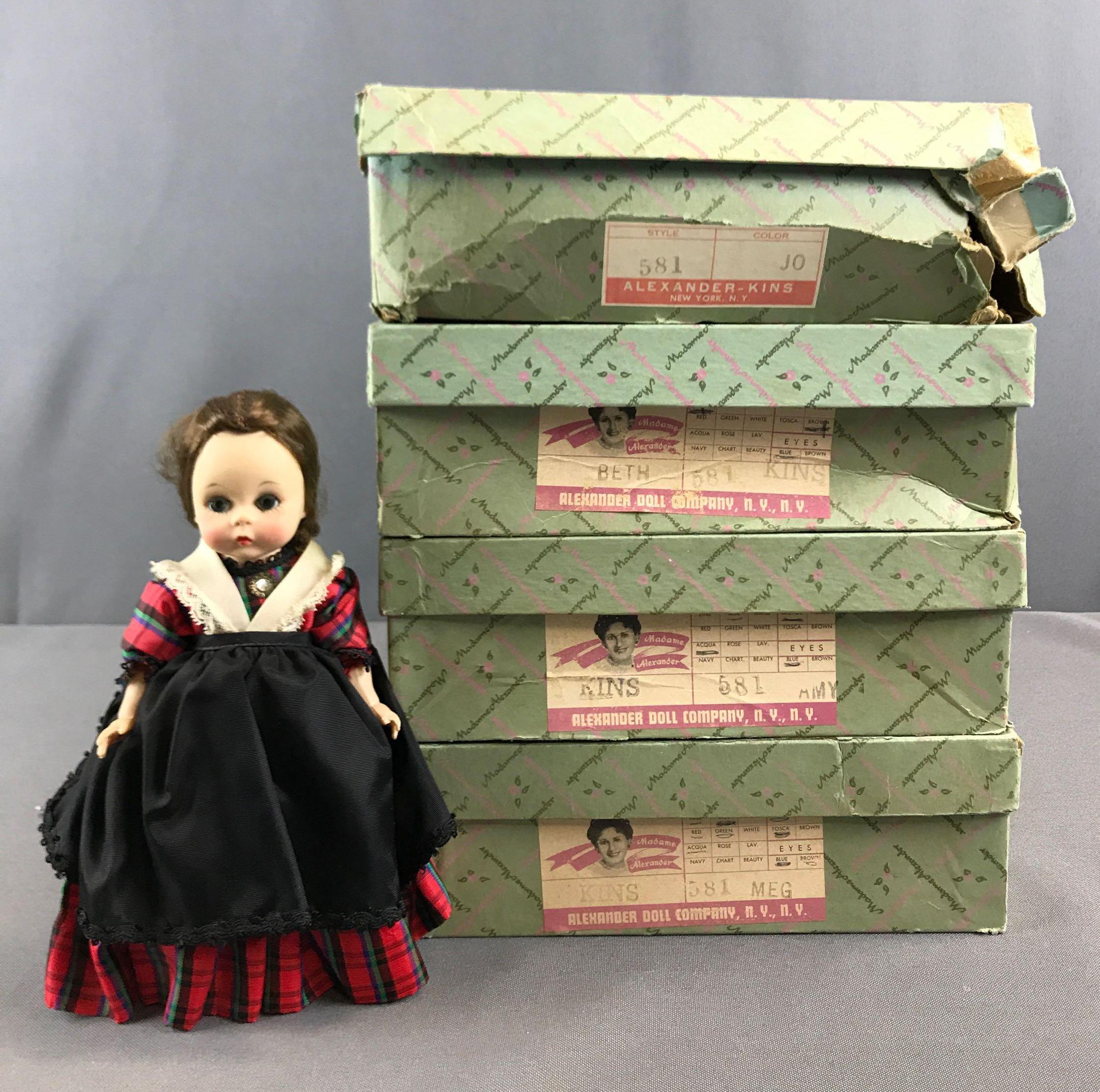 Madame Alexander Little Women dolls in boxes