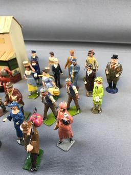 Group of Vintage Painted Lead Figures and other pieces