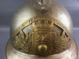 Vintage Metal Firefighters Helmet