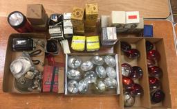 Large Group Of Vintage Firetruck Beam Lamps and more