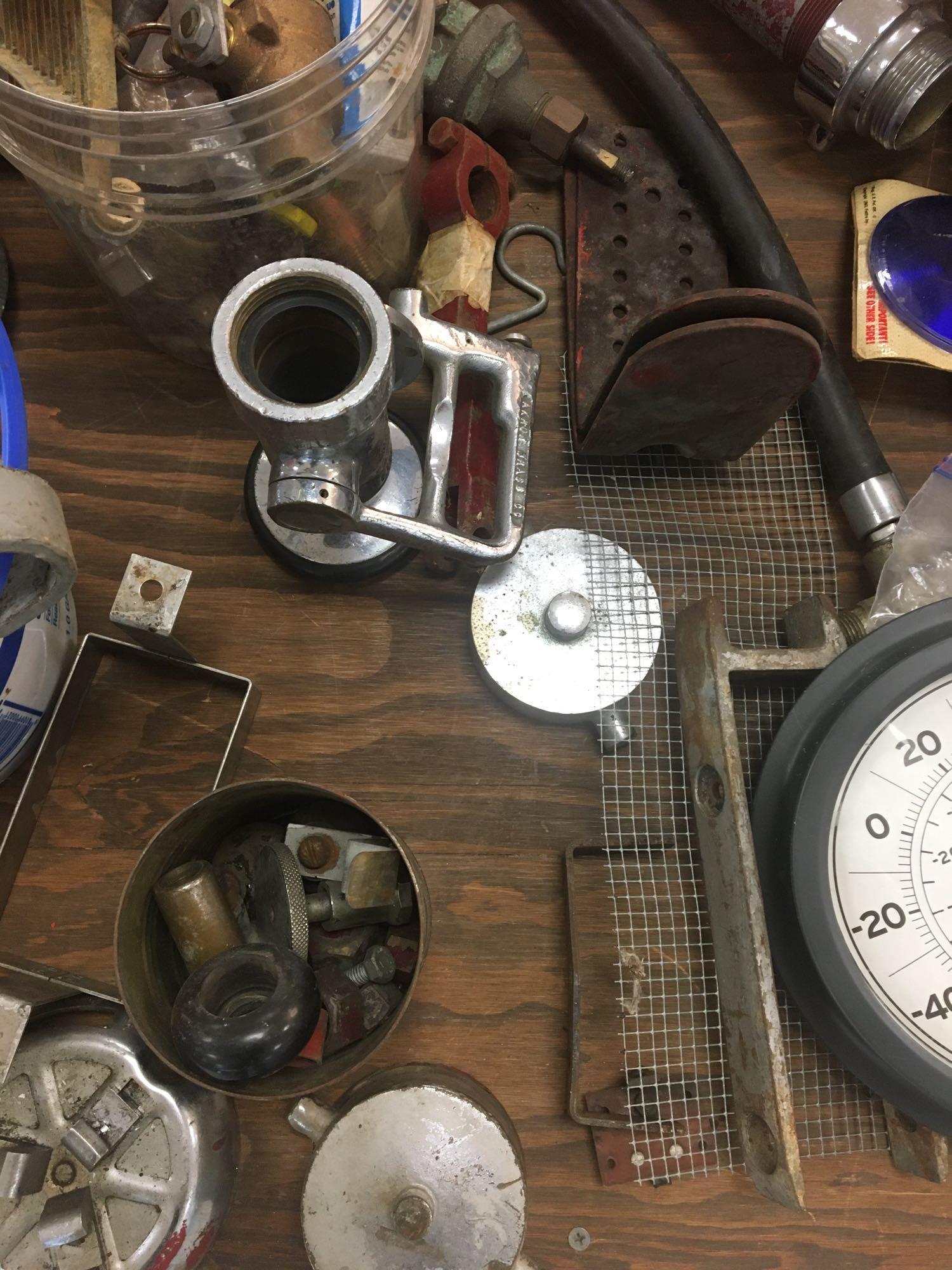 Large Group Of Vintage Firetruck Parts