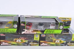 Group of 7 The Fast and The Furious Die-Cast Vehicle Gift Sets