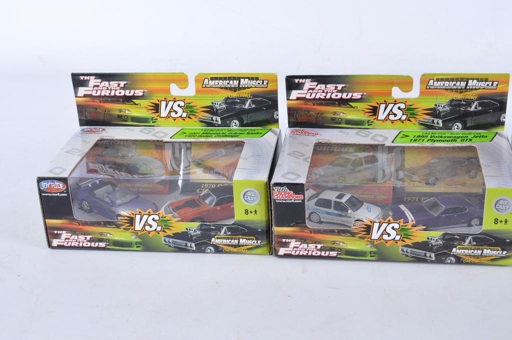 Group of 7 The Fast and The Furious Die-Cast Vehicle Gift Sets