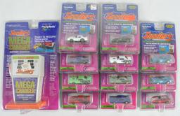 Group of 12 Playing Mantis Sizzlers Die-Cast Vehicles with Mega Charger