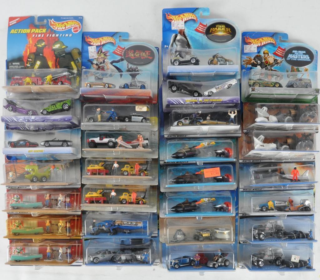 Group of 29 Hot Wheels 2 Vehicle Die-Cast Gift Sets