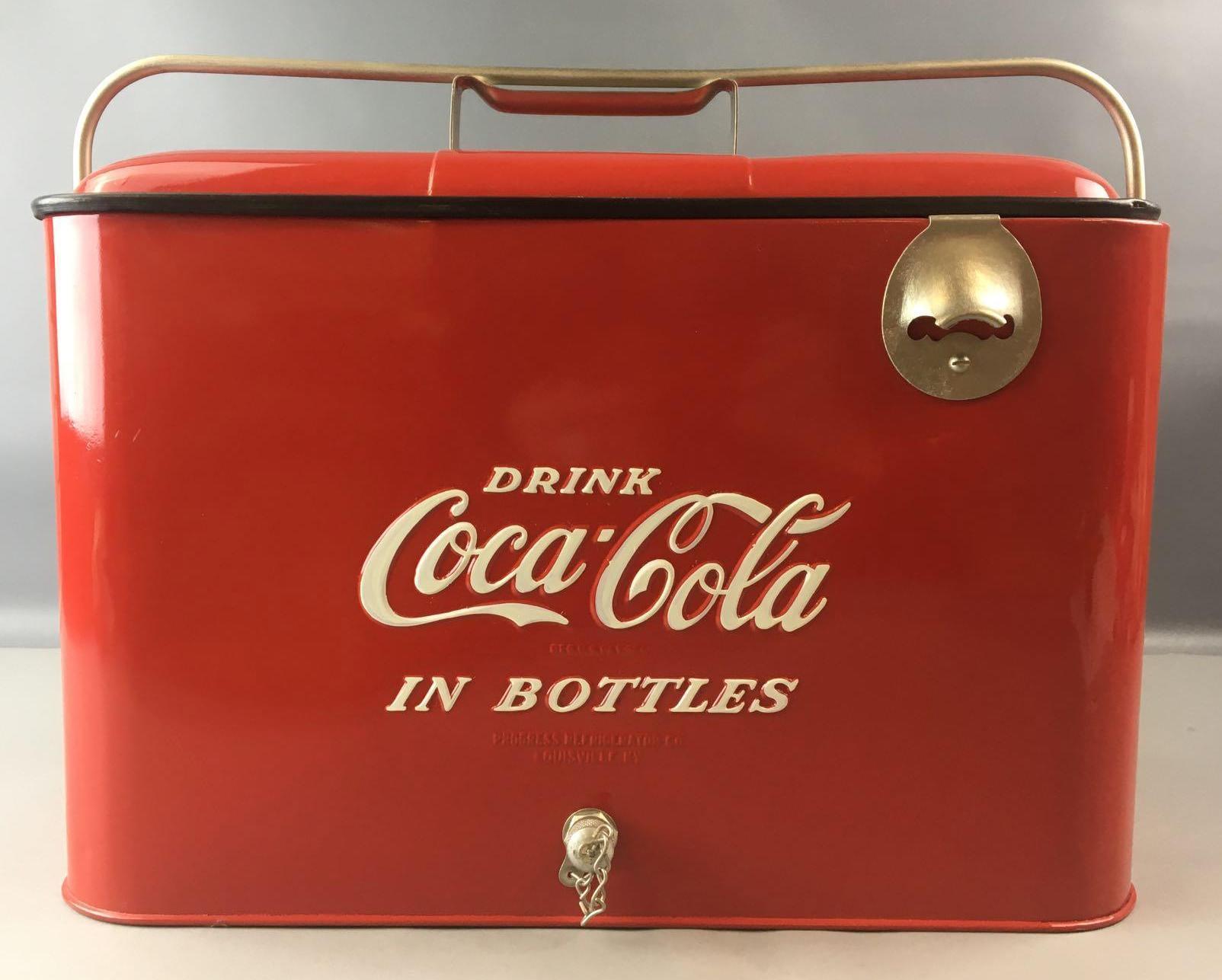 Vintage Coca-Cola Progress A-4 Metal Cooler