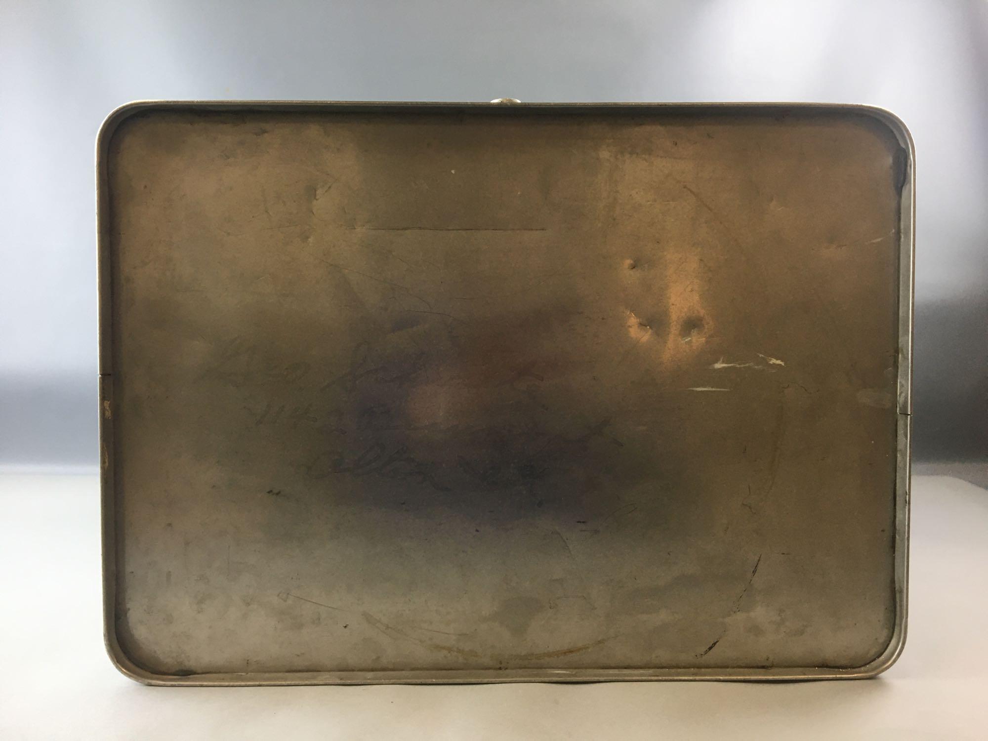 Vintage Coca-Cola Action Stainless Steel Embossed Cooler