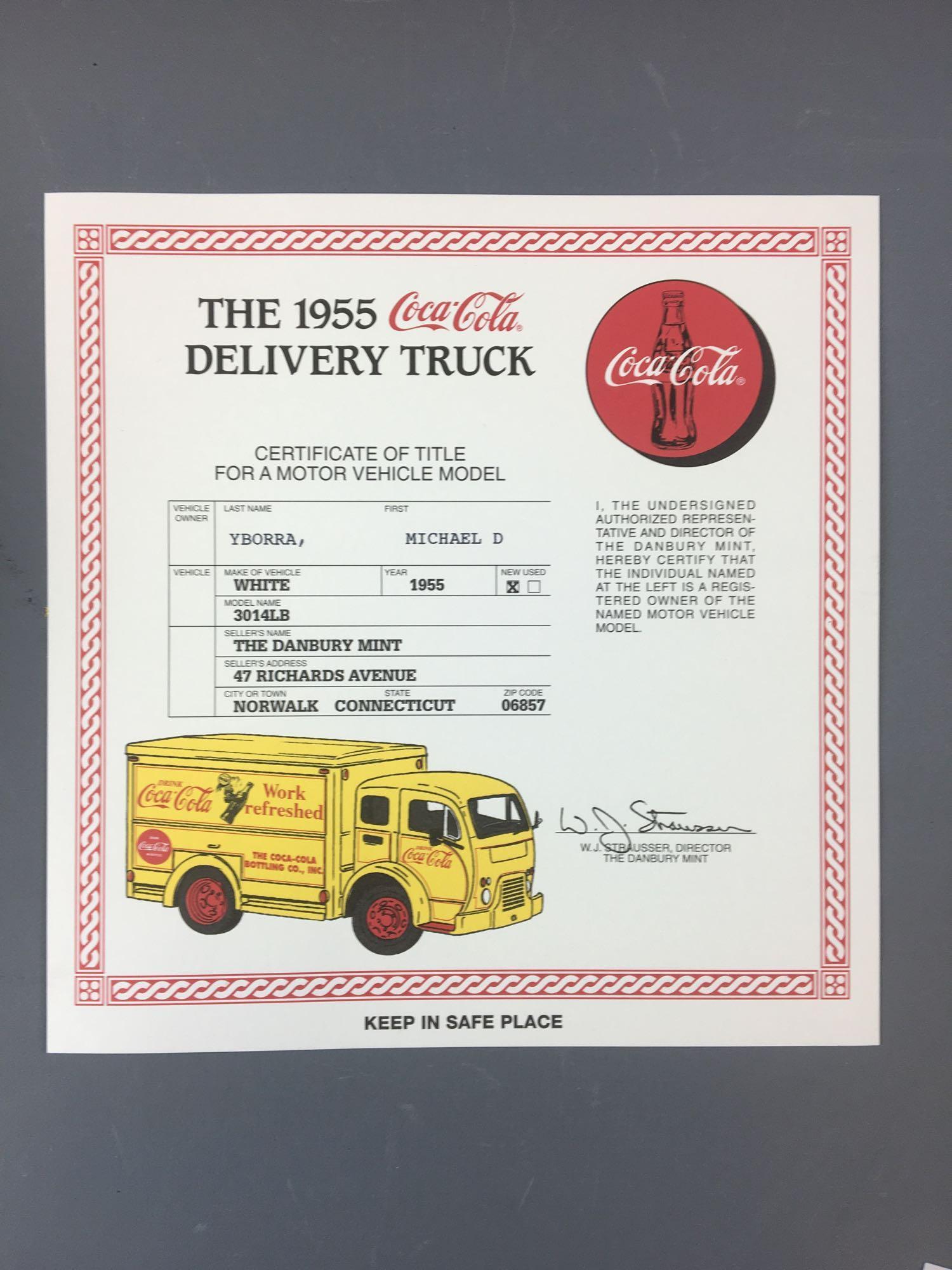 Danbury Mint 1955 Coca-Cola Die-cast Delivery Truck