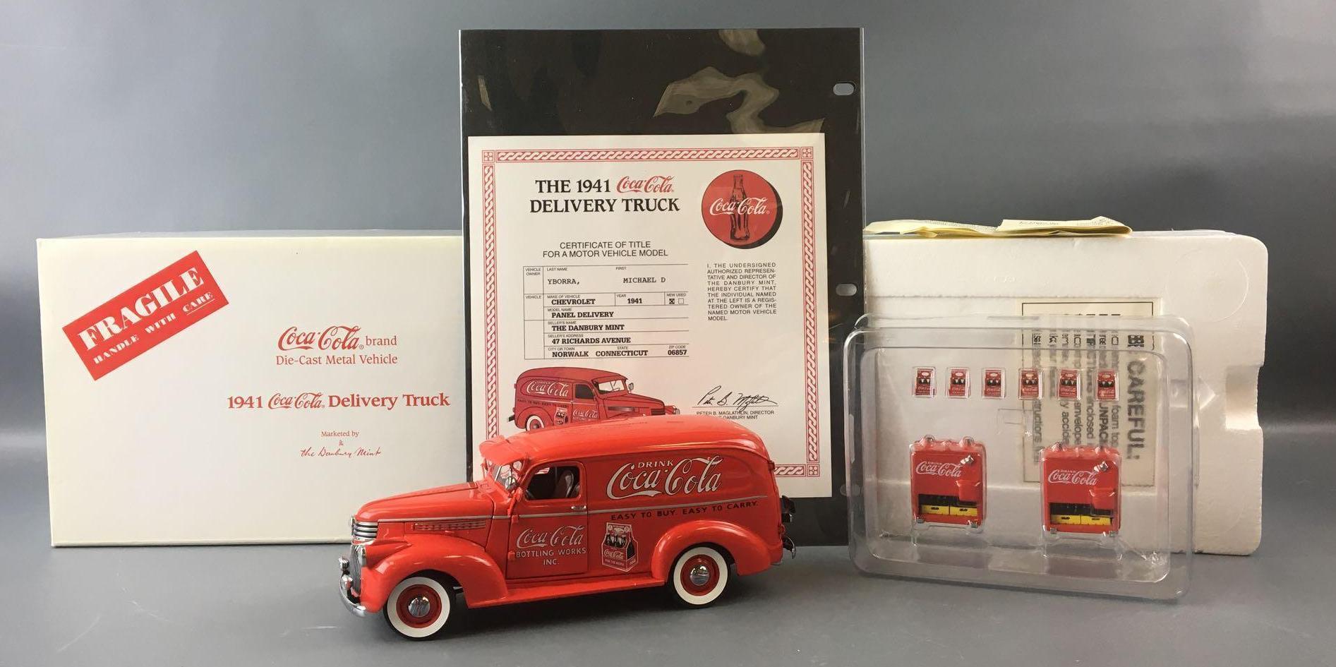 Danbury Mint 1941 Coca-Cola Die-cast Delivery Panel Truck