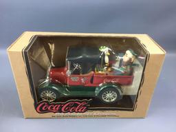 Group of 4 Coca-Cola Die-cast Metal Truck Banks